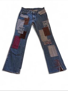 Vintage Hysteric Glamour Kinky Patchwork Denim Jeans Size 30 W 29 L